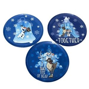 Disney Parks Frozen Melamine Plates Set of 3